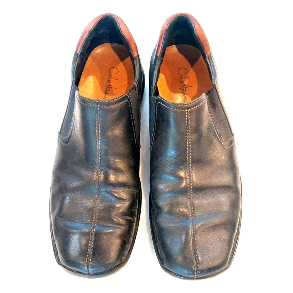 Cole Haan‎ Zeno Slip On Leather Loafers C02934 - Black 9.5 M EUC